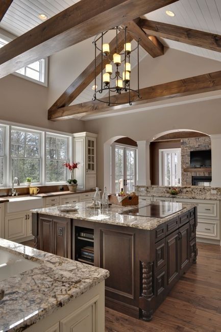 Wooden floor huge kitchen design idea #kitchen #kitchendesign #floor #wooden #decoratingideas #homedecor #interiordecorating #decorhomeideas