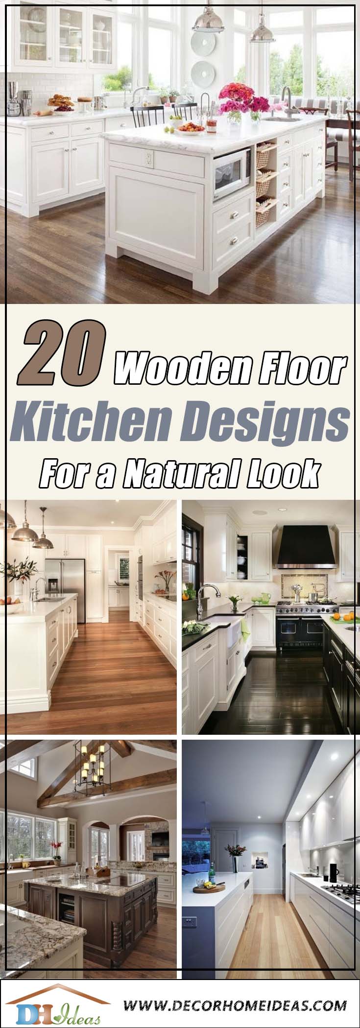 20 Wooden Floor Kitchen Desings Natural Look | Great ideas about wooden kitchen floors, materials and colors #kitchen #kitchendesign #floor #wooden #decoratingideas #homedecor #interiordecorating #decorhomeideas
