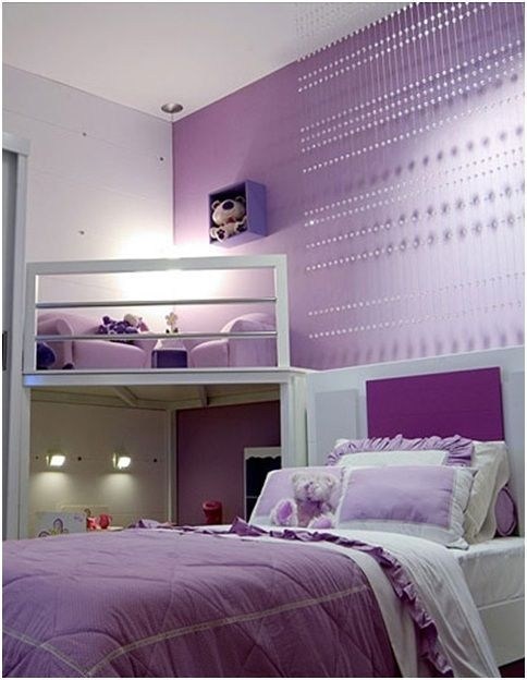 Modern purple teenage girl bedroom #teengirlbedroom #girlbedroom #teenbedroom #bedroom #homedecor #decorhomeideas