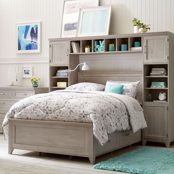 Storage bed teenage girl #teengirlbedroom #girlbedroom #teenbedroom #bedroom #homedecor #decorhomeideas