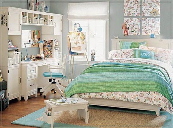 Teal teenage girl bedroom #teengirlbedroom #girlbedroom #teenbedroom #bedroom #homedecor #decorhomeideas