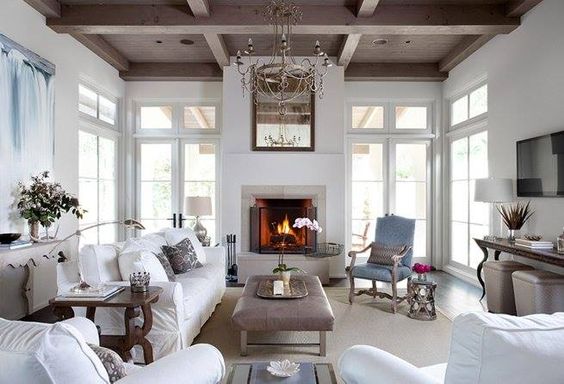 Modern fireplace mantel with doors on each side #fireplacemantel #fireplace #mantel #homedecor #decorhomeideas