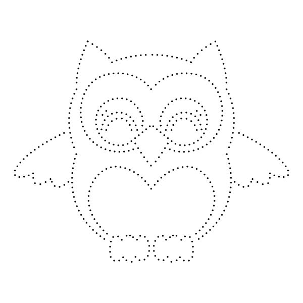 Owl String Art Pattern