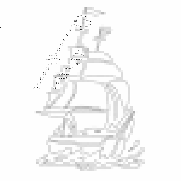 Ship String Art Pattern