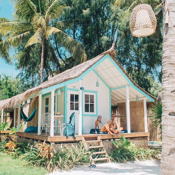 Mediterranean Tiny Cabin #cabin #loghouse #tinyhouse #decorhomeideas
