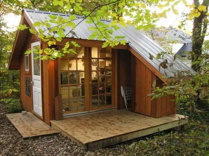 Super Cute Cabin #cabin #loghouse #tinyhouse #decorhomeideas