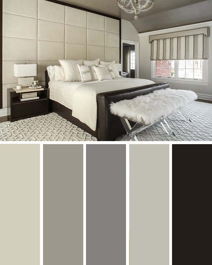 Cream Bedroom Color Scheme SW Color Names Included #bedroom #color #scheme #decorhomeideas #colorchart