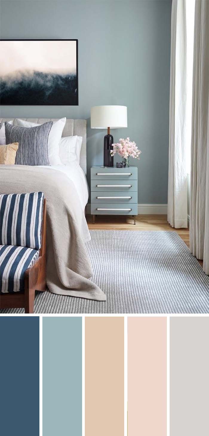 Pastel Color Bedroom Scheme SW Color Names Included #bedroom #color #scheme #decorhomeideas #colorchart