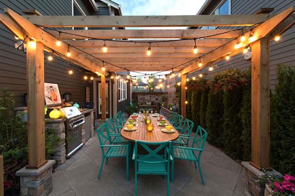 Pergola Lighting Ideas String Lights #pergola #lighting #lights #decorhomeideas