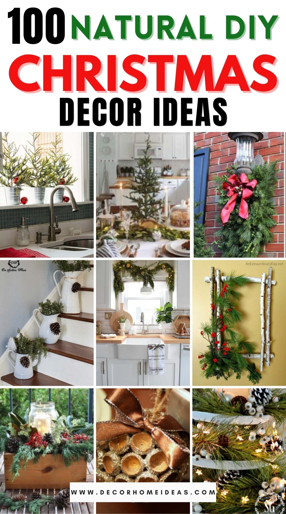 100 Natural DIY Christmas Decor Ideas 3