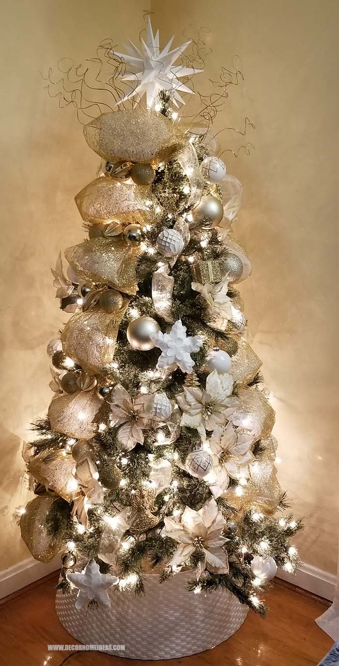 Gold And Silver Christmas Tree Decor