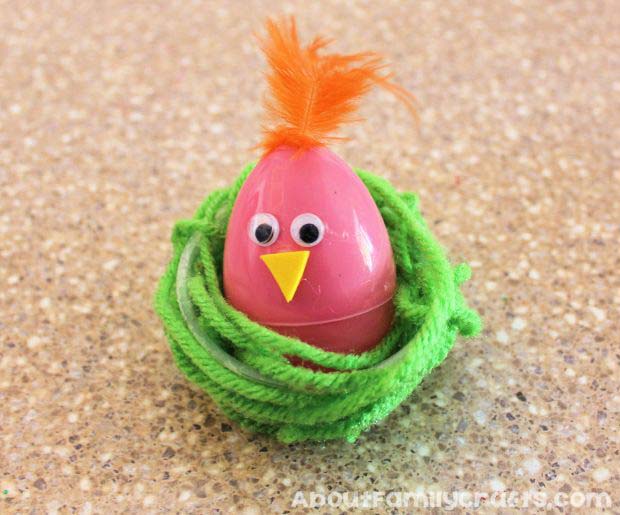 Chicks in Nest #easter #diy #dollarstore #crafts #kids #decorhomeideas