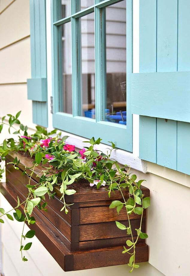 How To Build Window Wooden Box Planters #diy #planter #wood #flower #pallet #decorhomeideas