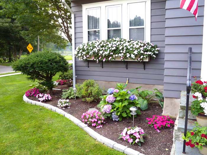 Small Flowers Garden Around House