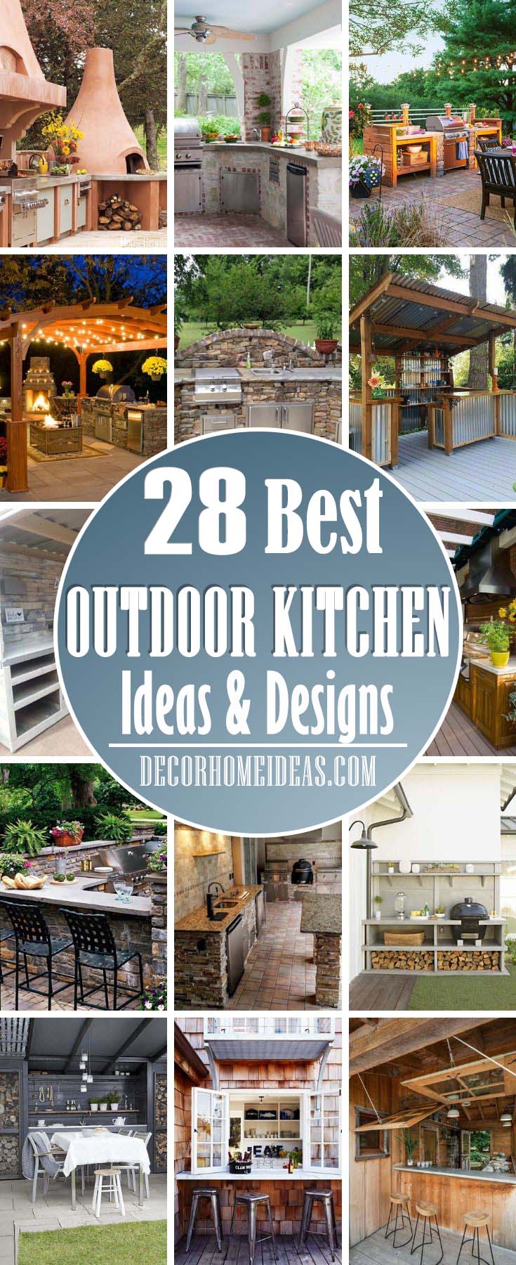 Best Outdoor Kitchen Ideas And Designsл Get our best ideas for outdoor kitchens, including charming outdoor kitchen decor, backyard decorating ideas, and pictures of outdoor kitchens.