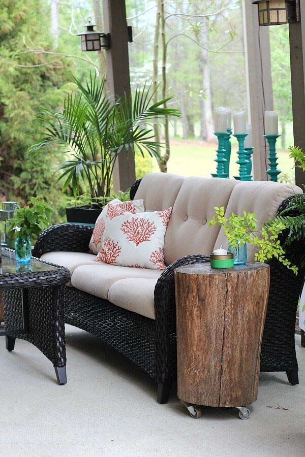Updated Wicker Summer Porch Decor Ideas #porch #summer #decor #decorhomeideas