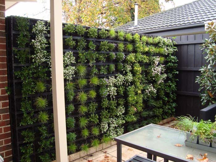 Green Wall Backyard Planter Project #diy #planter #garden #decorhomeideas