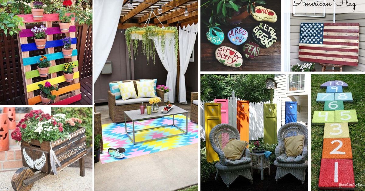 Painted Garden Decorations