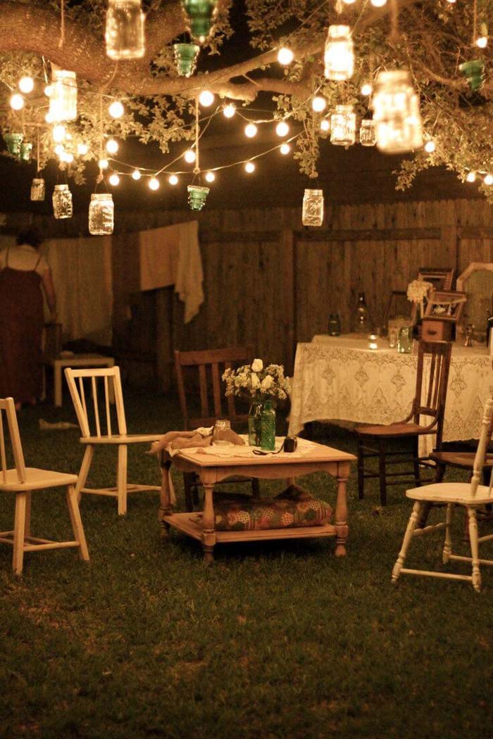 DIY Mason Jar Outdoor Lanterns #vintage #garden #decoration #decorhomeideas