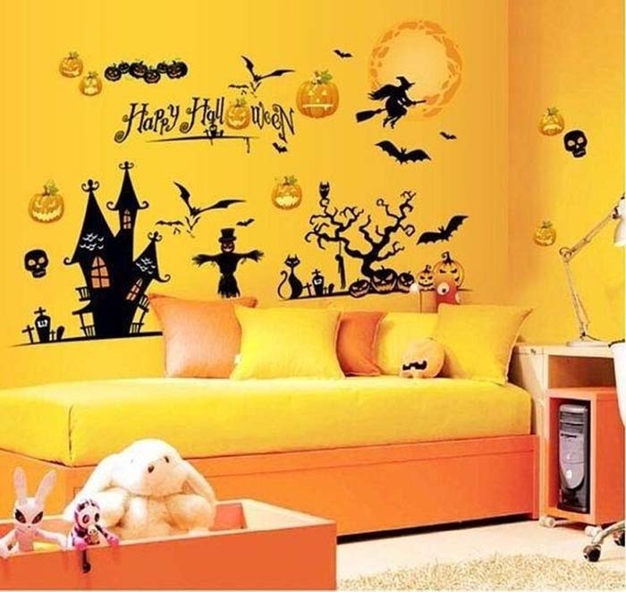 Cute Halloween Wall Art #halloween #kidsroom #nursery #decorhomeideas