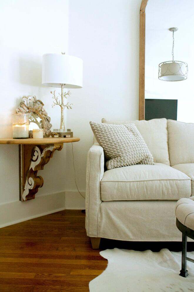 Elegant Architectural Hanging Side Table #corbel #decoration #decorhomeideas
