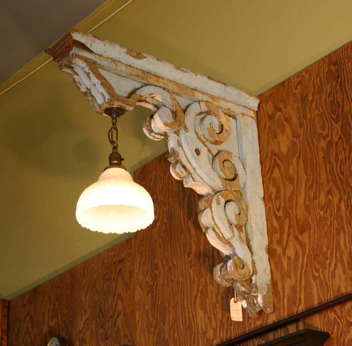 Scrolled Wood Light Fixture Concept #corbel #decoration #decorhomeideas