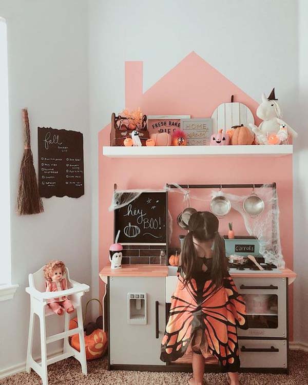 Spooky Play Kitchen Ideas #halloween #kidsroom #nursery #decorhomeideas