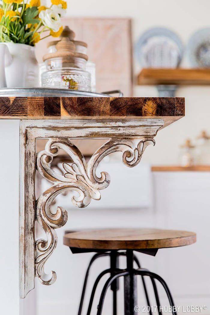 Victorian Corbel Ideas for Kitchen Islands #corbel #decoration #decorhomeideas