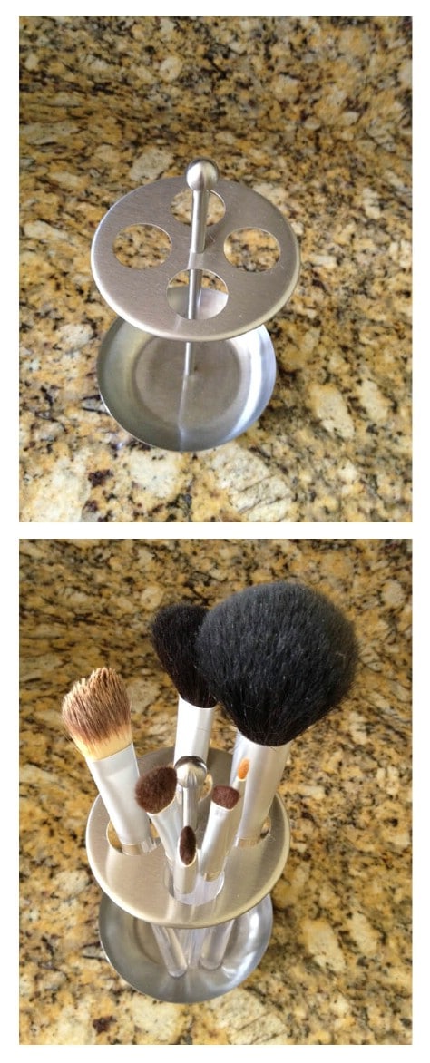 Store Makeup Brushes In A Toothbrush Holder #organization #storage #home #decorhomeideas
