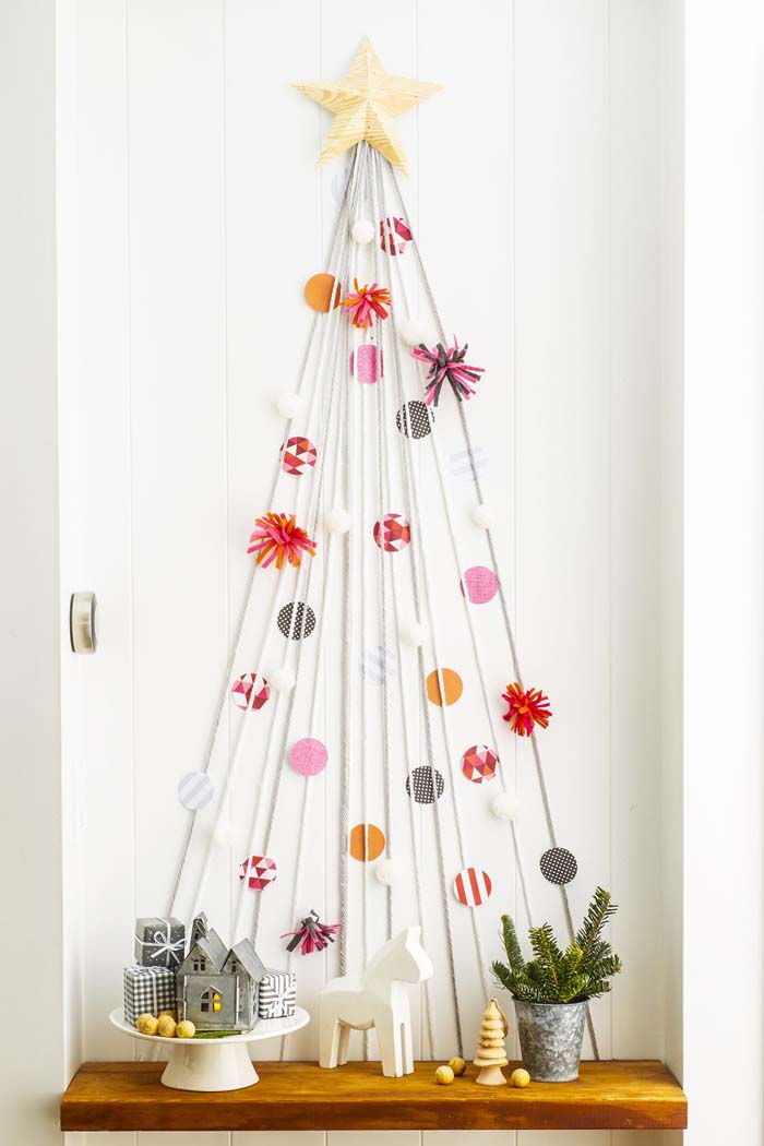 Craft Your Own Tree #Christmas #style #decorhomeideas