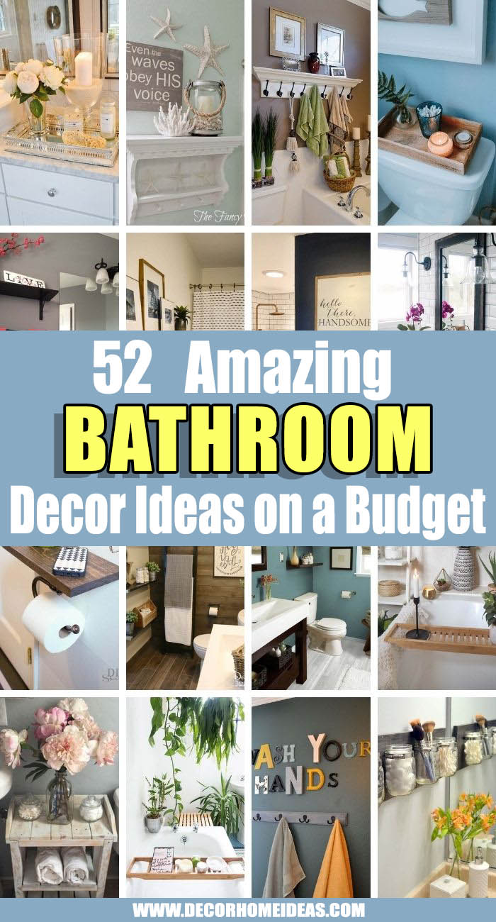 Best Bathroom Decor Ideas. We're spotlighting 50+ cheap and chic bathroom styling tips and hacks to make stylish, fresh interiors a little more accessible. Keep reading for tons of bathroom decorating ideas on a budget. #decorhomeideas