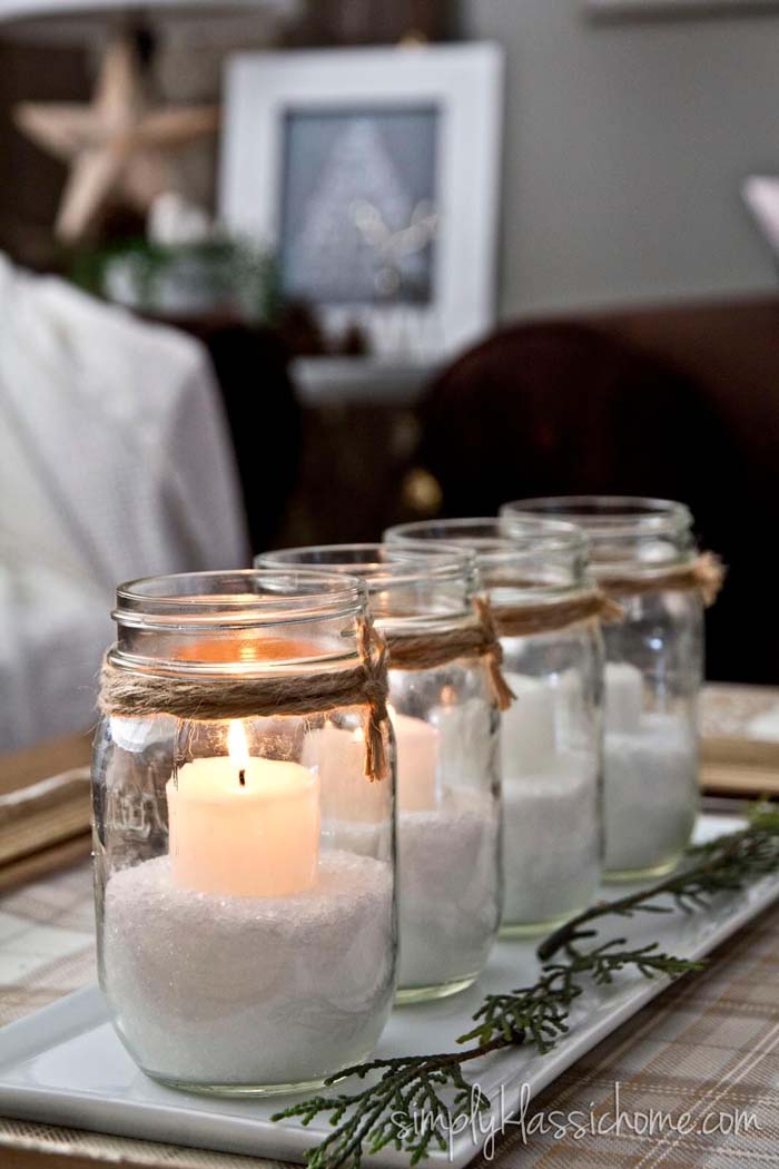 Decorating with Candle Ideas for Mason Jars #candledecorations #candles #homedecor #decorhomeideas