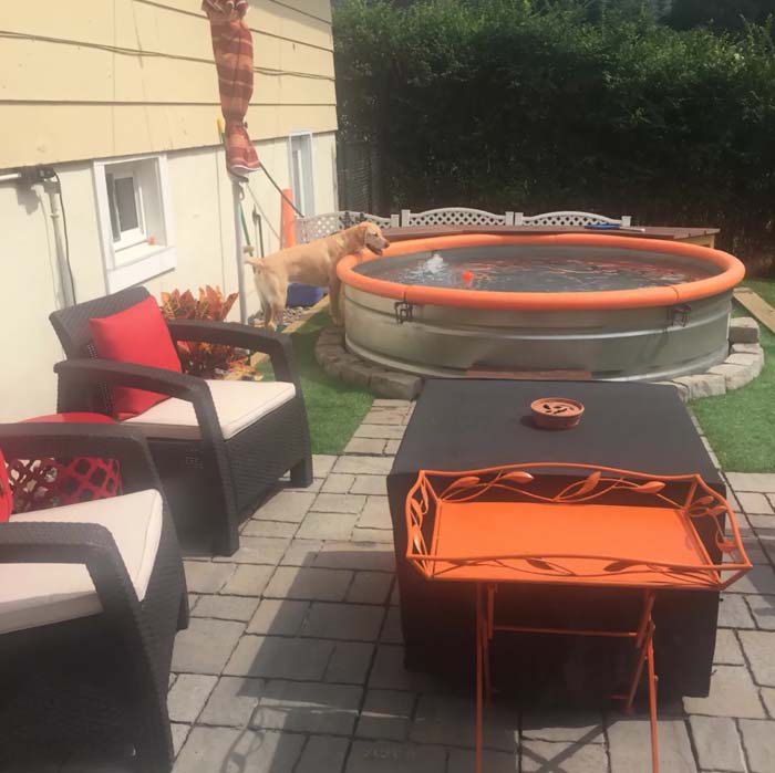 Padded Edge #stocktankpool #diystocktankpool #decorhomeideas