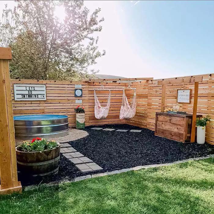 Private Swim Club #stocktankpool #diystocktankpool #decorhomeideas
