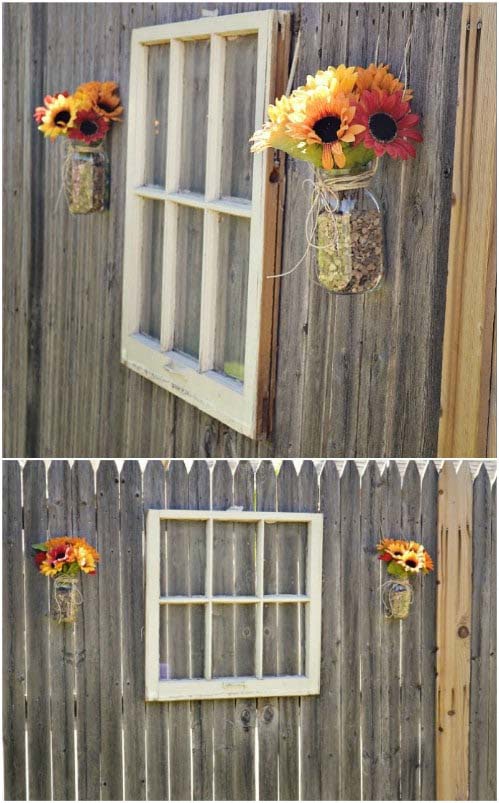 Friendly Window Display Fence Dеcor #gardenfencedecoration #decorhomeideas