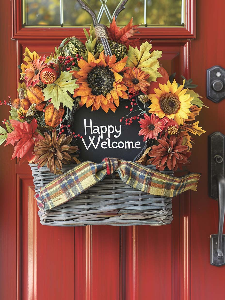 DIY Fall Front Door Decor 2