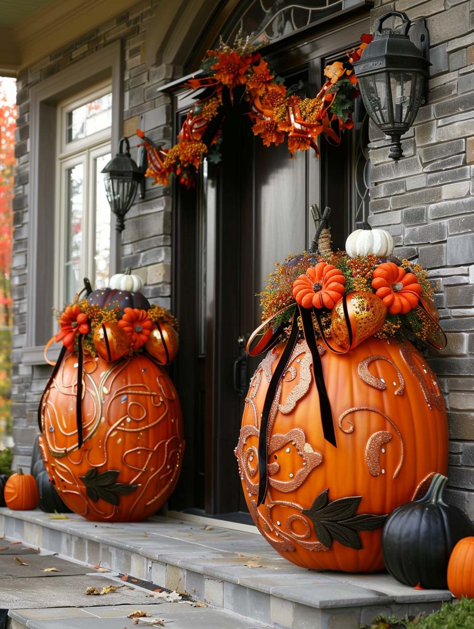 DIY Fall Front Door Decor 5