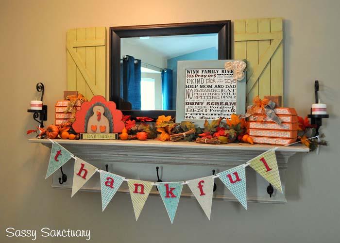 5. Bunting with Red-lettered