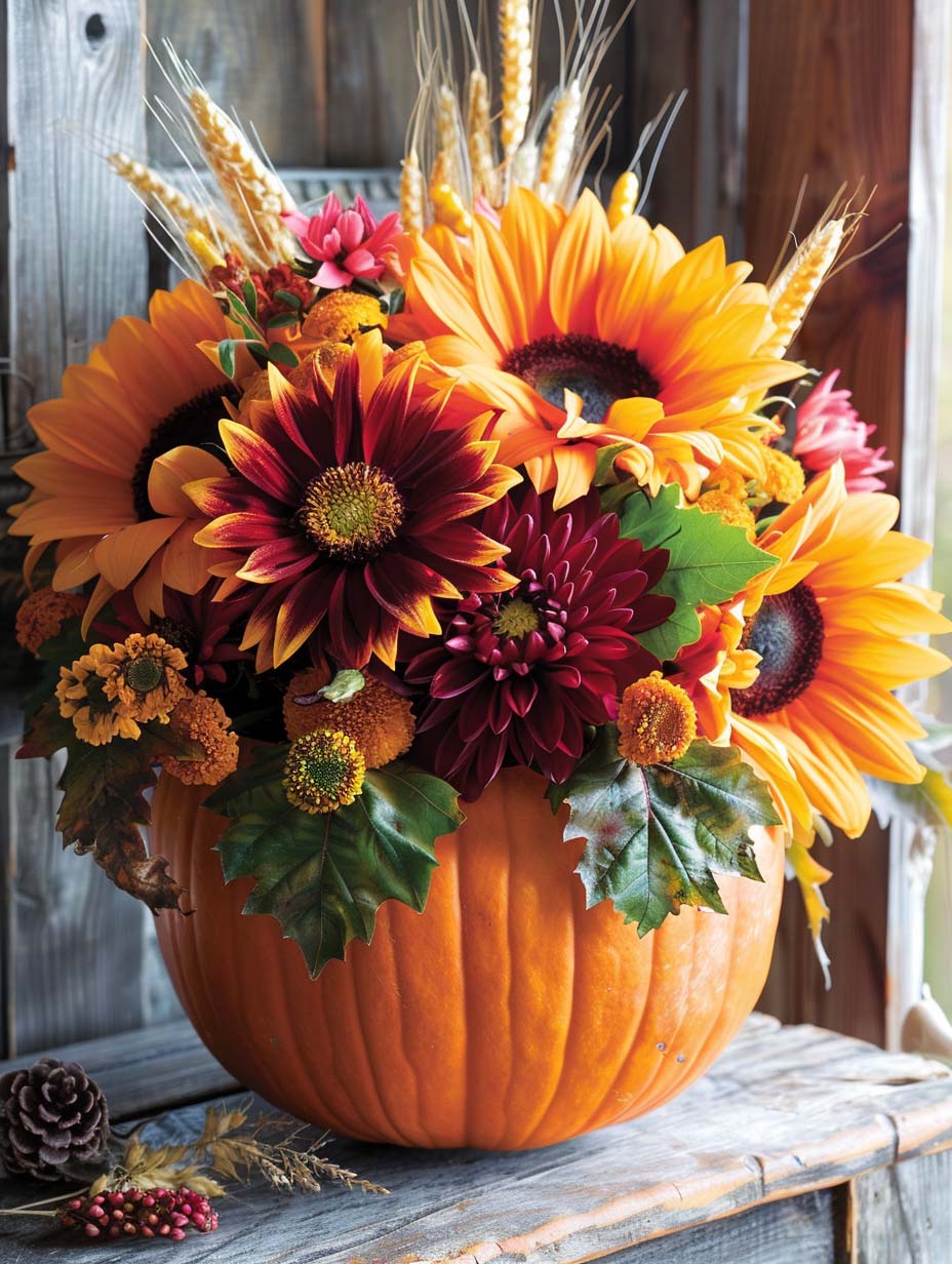 fall flower arrangements centerpiece 1