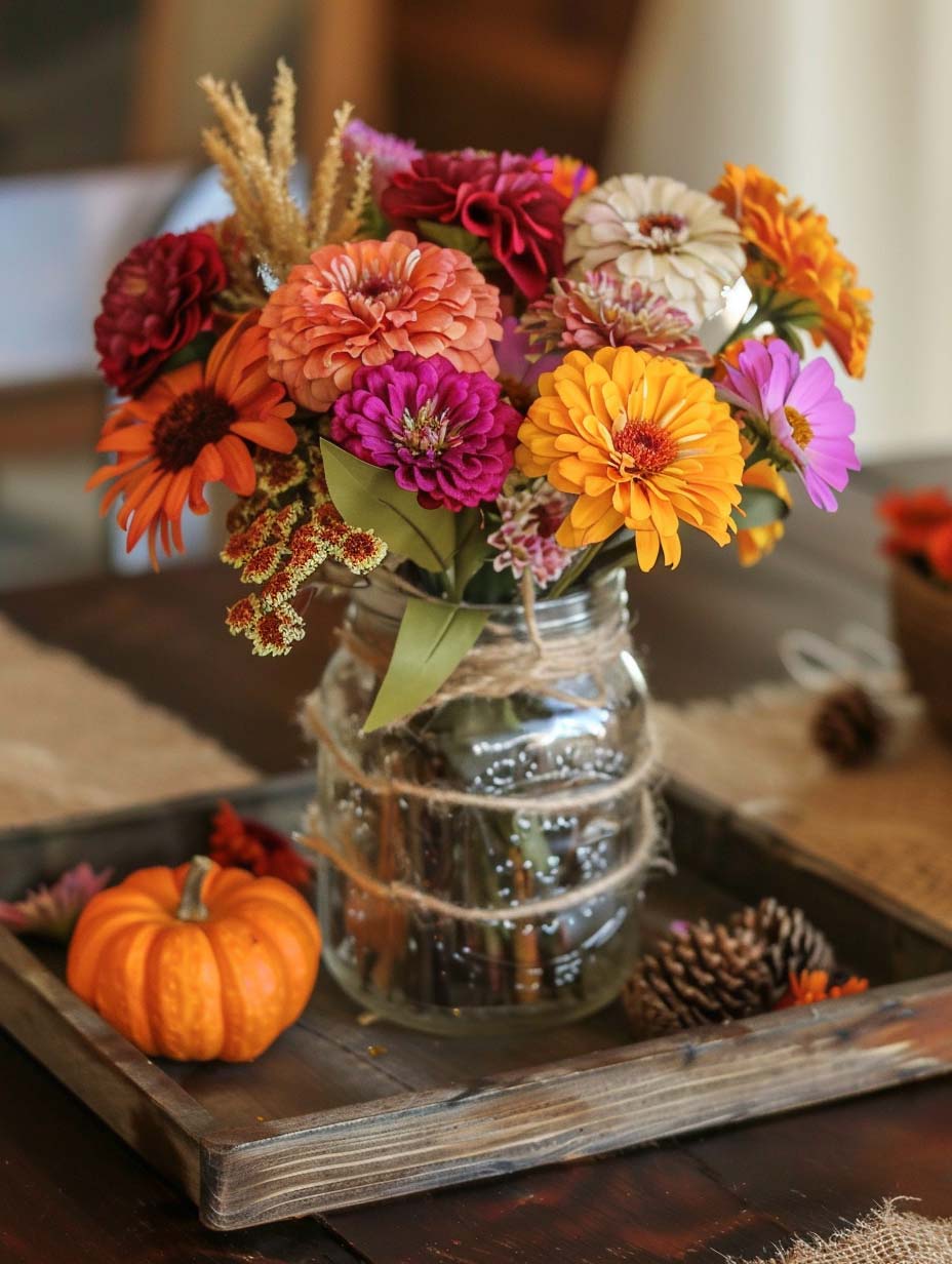 fall flower arrangements centerpiece 4