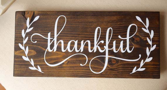 45. Wooden Sign with Handwritten