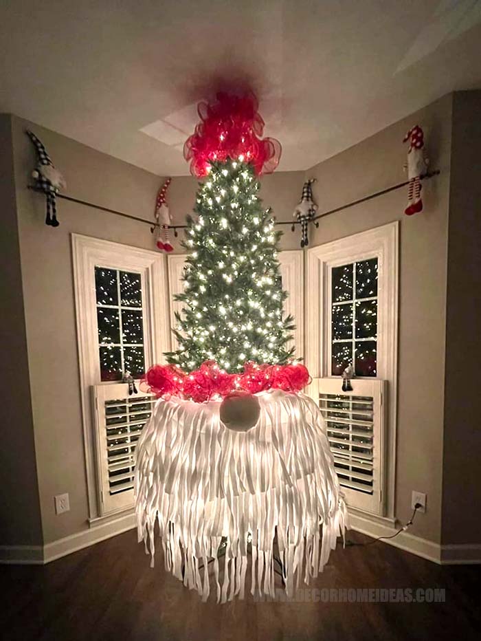 Christmas Tree Gnome Idea. How to make gnome Christmas tree.