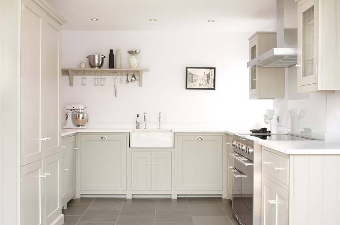 Pastel Colors Could Give You More Volume #ushaped #kitchen #decorhomeideas