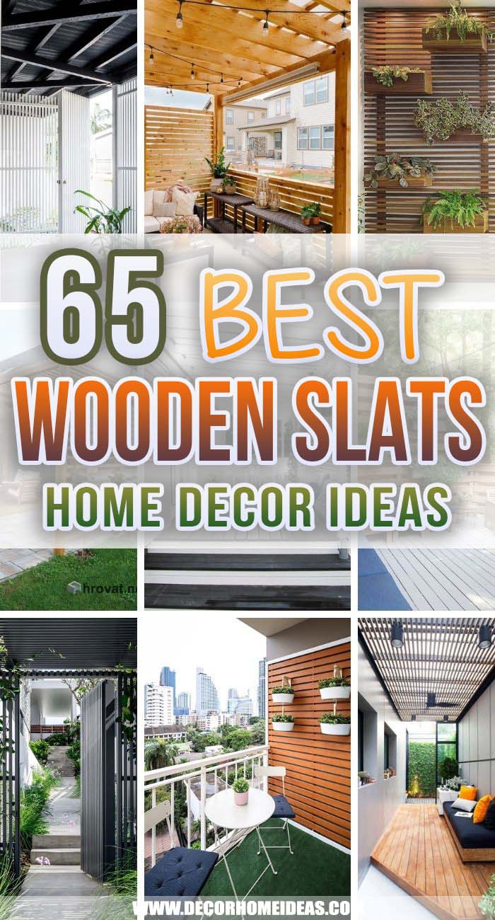 Wooden slats are frequently used to accentuate statement walls, bedroom headboards and garden fences. Even smaller pieces of furniture do well with this style.