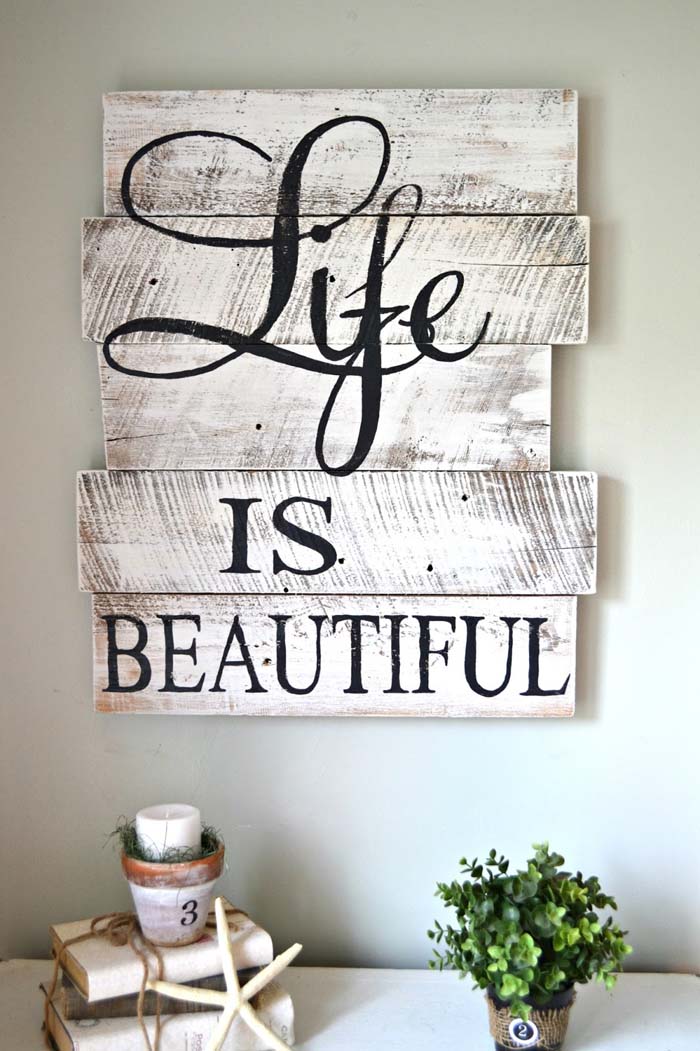 Hand-painted Whitewashed