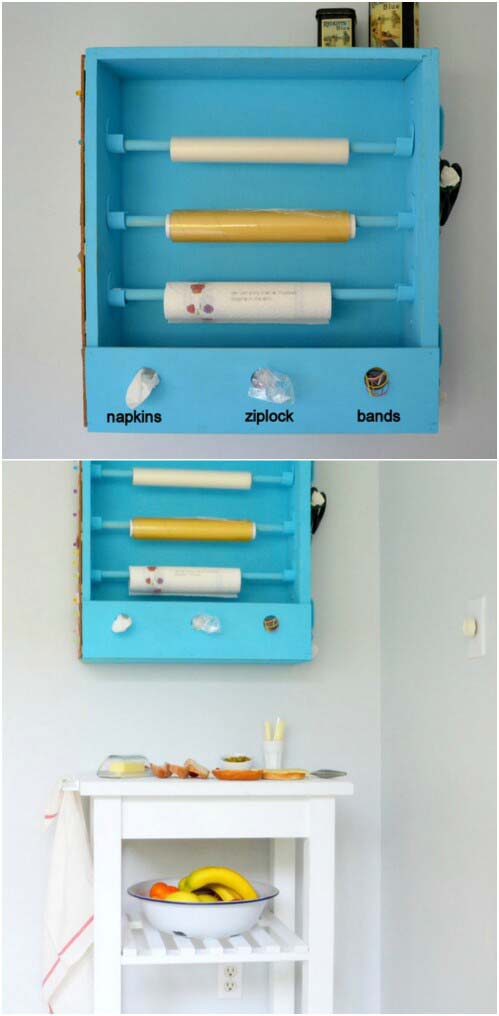 Sandwich Station #recycle #olddrawer #decorhomeideas