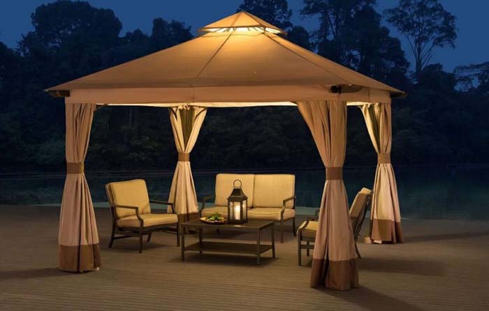 What of a Seasonal Canopy? #coveredpatio #pergola #decorhomeideas