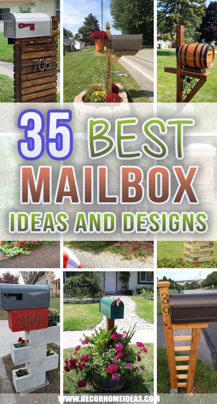 Best Mailbox Ideas And Designs. Give your mailbox a makeover with these amazing mailbox ideas that will instantly boost your curb appeal. #decorhomeideas