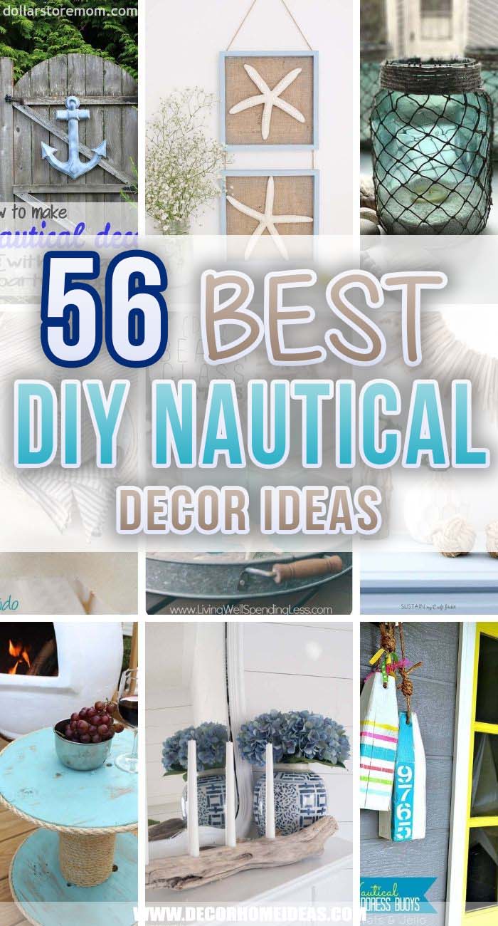 Best Nautical Decor Ideas. Nautical decor is defined by natural colors associated with the ocean and will create a mood of serenity and tranquility. #decorhomeideas
