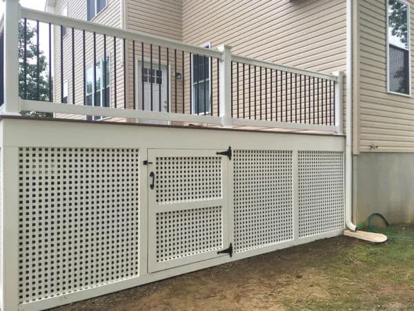 Create Storage Under Your Deck With Skirting